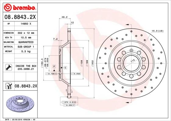 AP 14850 X - Гальмівний диск autozip.com.ua