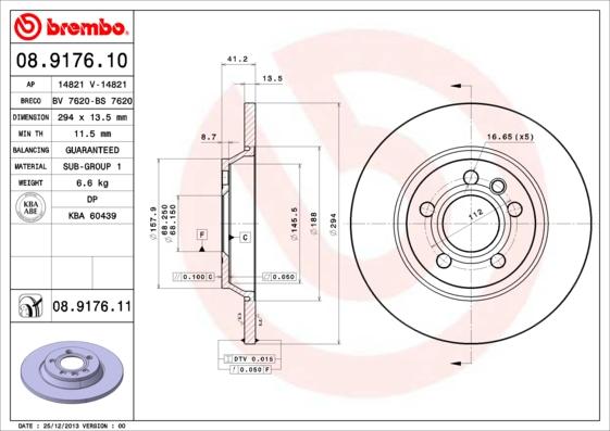 AP 14821 V - Гальмівний диск autozip.com.ua