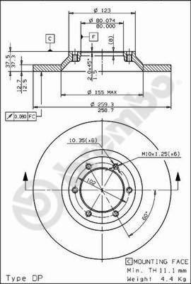 AP 14701 - Гальмівний диск autozip.com.ua