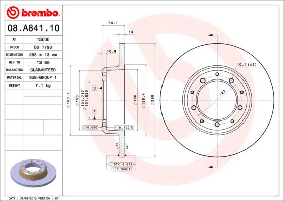 AP 15006 - Гальмівний диск autozip.com.ua