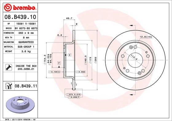 AP 15081 V - Гальмівний диск autozip.com.ua