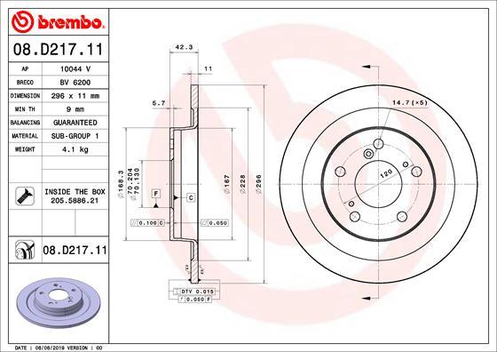 AP 10044 V - Гальмівний диск autozip.com.ua