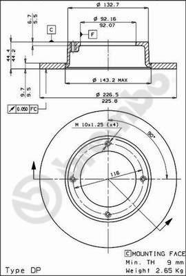 AP 10074 - Гальмівний диск autozip.com.ua