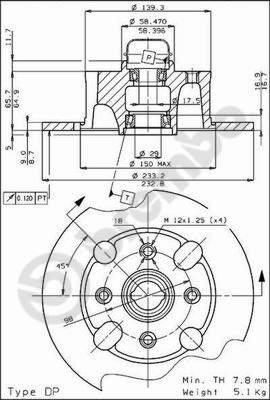 AP 34035 - Гальмівний диск autozip.com.ua