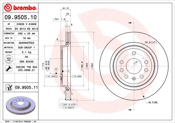 AP 24908 V - Гальмівний диск autozip.com.ua