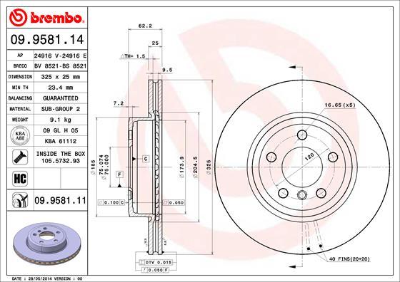 AP 24916 E - Гальмівний диск autozip.com.ua