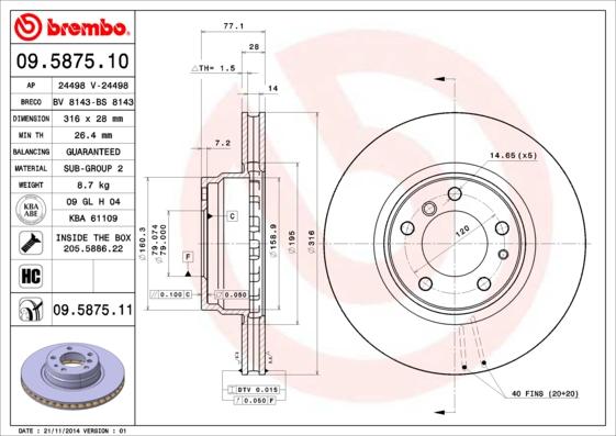 AP 24498 V - Гальмівний диск autozip.com.ua