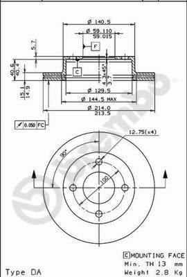 AP 24529 - Гальмівний диск autozip.com.ua