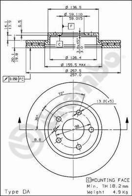 AP 24600 - Гальмівний диск autozip.com.ua