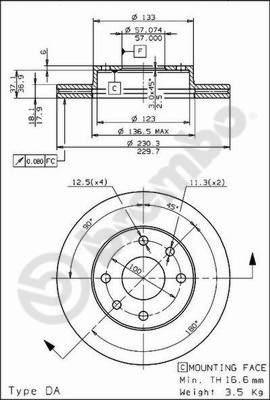 AP 24626 - Гальмівний диск autozip.com.ua