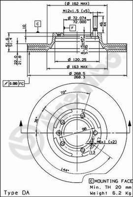 AP 24170 - Гальмівний диск autozip.com.ua