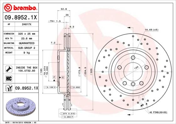 AP 24817 X - Гальмівний диск autozip.com.ua