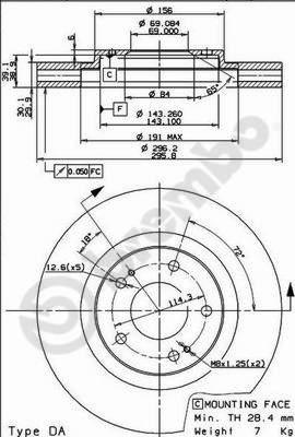 AP 24880 - Гальмівний диск autozip.com.ua