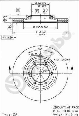 AP 24325 - Гальмівний диск autozip.com.ua