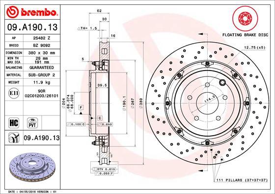 AP 25482 Z - Гальмівний диск autozip.com.ua