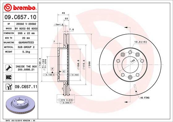 AP 25592 V - Гальмівний диск autozip.com.ua