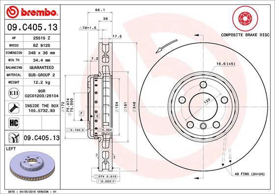 AP 25515 Z - Гальмівний диск autozip.com.ua