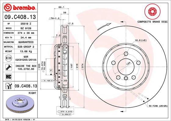 AP 25518 Z - Гальмівний диск autozip.com.ua