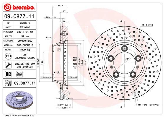 AP 25580 V - Гальмівний диск autozip.com.ua