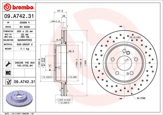 AP 25699 V - Гальмівний диск autozip.com.ua