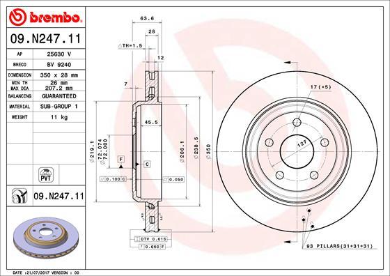 AP 25630 V - Гальмівний диск autozip.com.ua