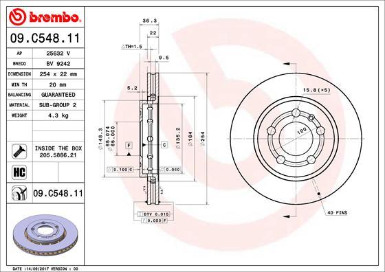 AP 25632 V - Гальмівний диск autozip.com.ua