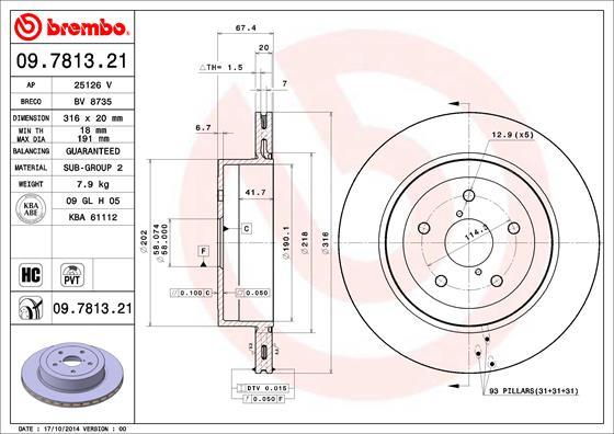 AP 25126 V - Гальмівний диск autozip.com.ua