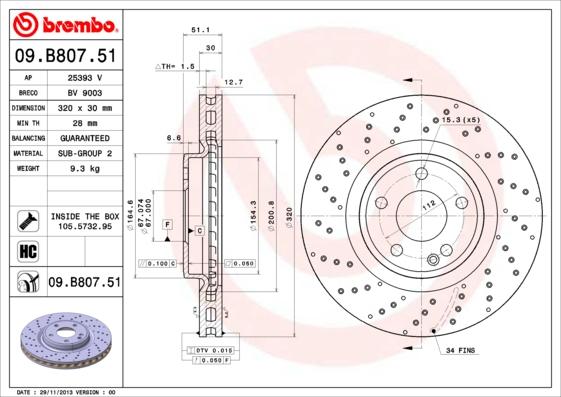 AP 25393 V - Гальмівний диск autozip.com.ua