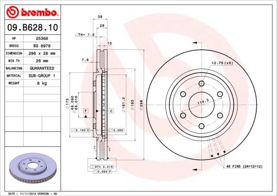 AP 25368 - Гальмівний диск autozip.com.ua