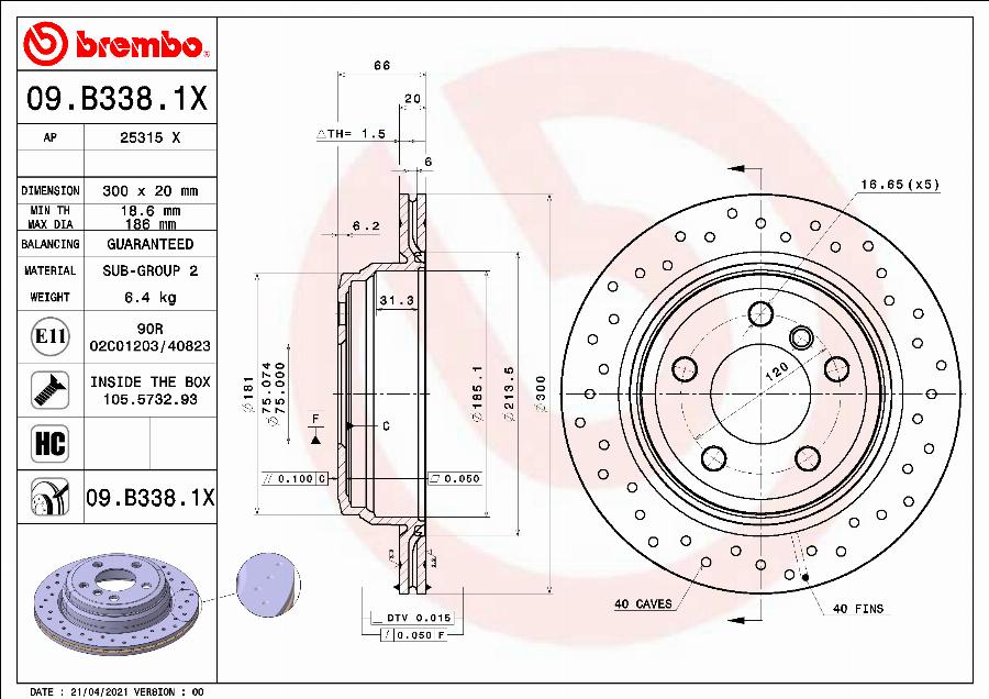 AP 25315 X - Гальмівний диск autozip.com.ua