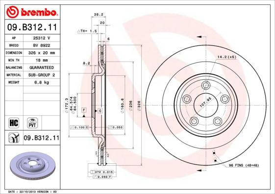 AP 25312 V - Гальмівний диск autozip.com.ua