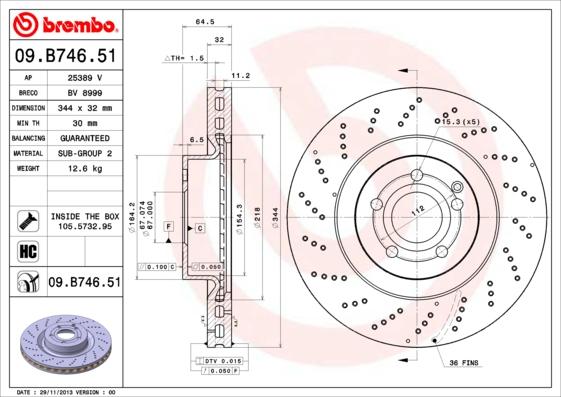 AP 25389 V - Гальмівний диск autozip.com.ua