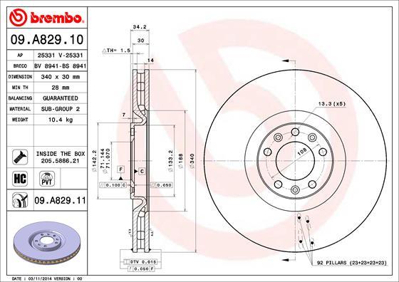 AP 25331 - Гальмівний диск autozip.com.ua