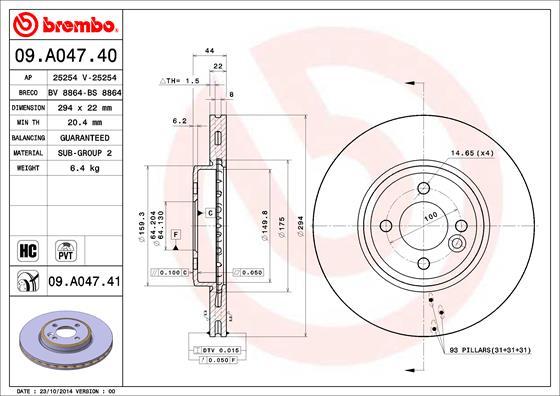 AP 25254 V - Гальмівний диск autozip.com.ua