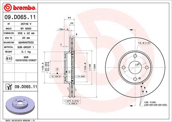 AP 25749V - Гальмівний диск autozip.com.ua