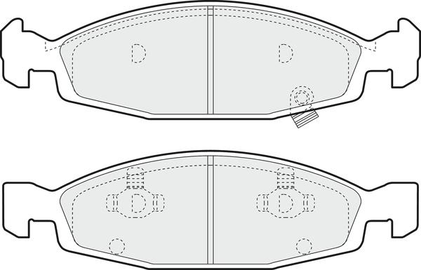 Triscan 1100-0986424666 - Гальмівні колодки, дискові гальма autozip.com.ua