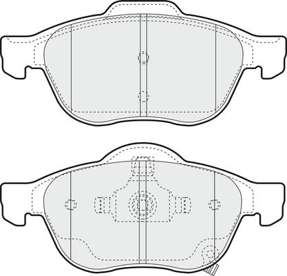 Herth+Buss Elparts J3602115 - Гальмівні колодки, дискові гальма autozip.com.ua