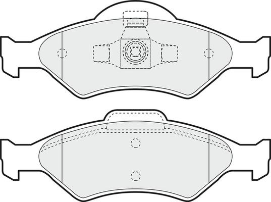 BENDIX DB1373 - Гальмівні колодки, дискові гальма autozip.com.ua
