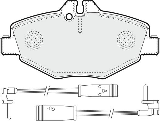 Ferodo FSL1414 - Гальмівні колодки, дискові гальма autozip.com.ua