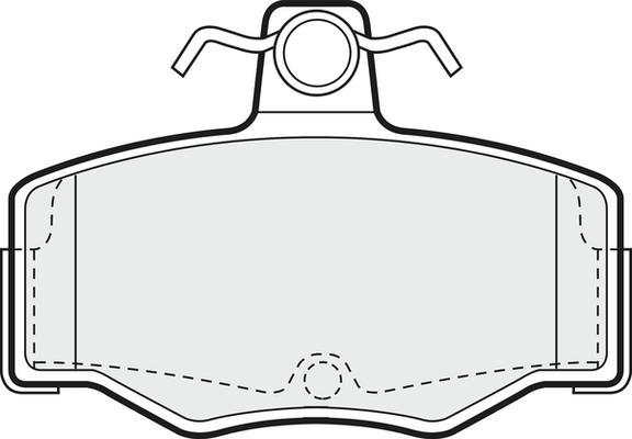 Ferodo FDB707 - Гальмівні колодки, дискові гальма autozip.com.ua