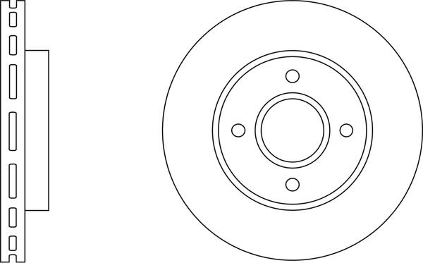 BENDIX 520621 - Гальмівний диск autozip.com.ua