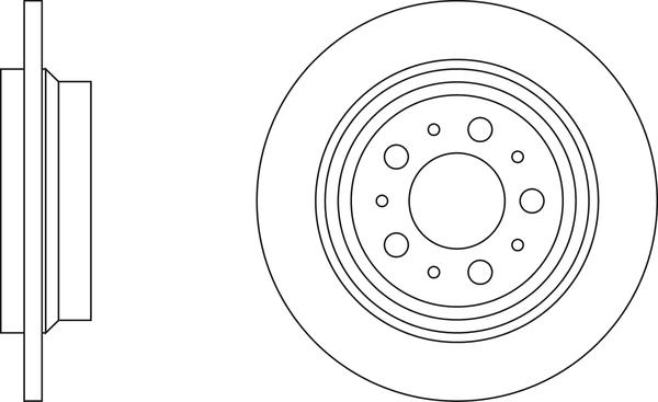 BENDIX 562174 B - Гальмівний диск autozip.com.ua