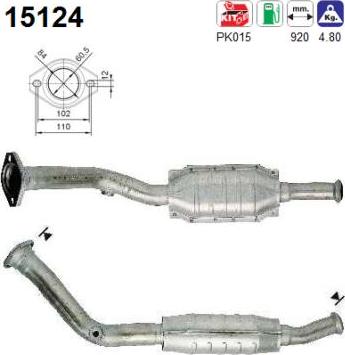 AS 15124 - Каталізатор autozip.com.ua