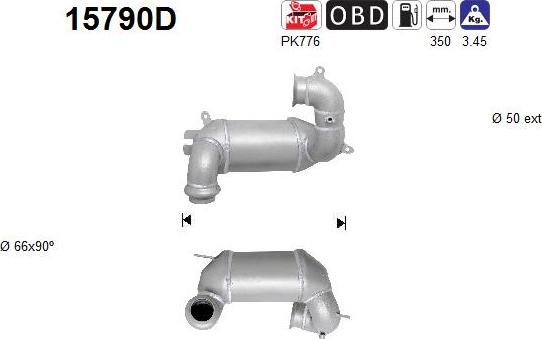 AS 15790D - Каталізатор autozip.com.ua