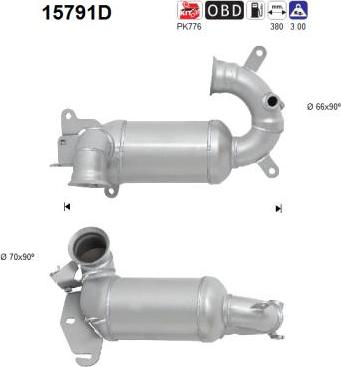 AS 15791D - Каталізатор autozip.com.ua