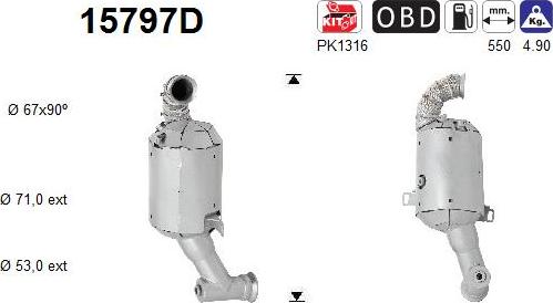AS 15797D - Каталізатор autozip.com.ua