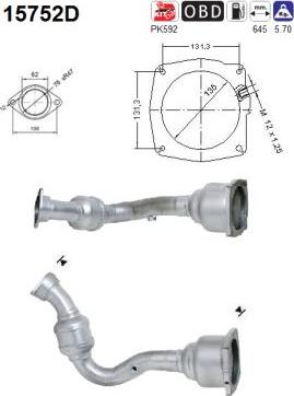 AS 15752D - Каталізатор autozip.com.ua