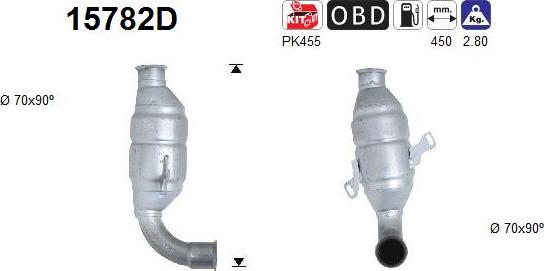 AS 15782D - Каталізатор autozip.com.ua