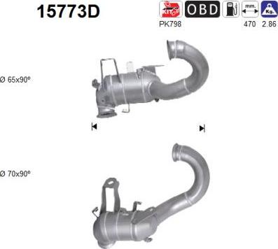 AS 15773D - Каталізатор autozip.com.ua