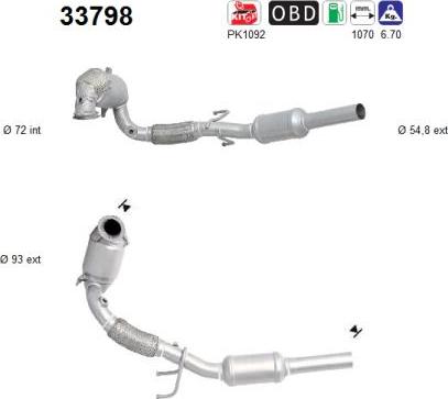 AS 33798 - Каталізатор autozip.com.ua